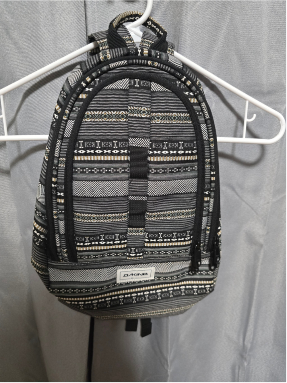 Women's Dakine Backpack One Size Black Grey Patterned Mini Bag